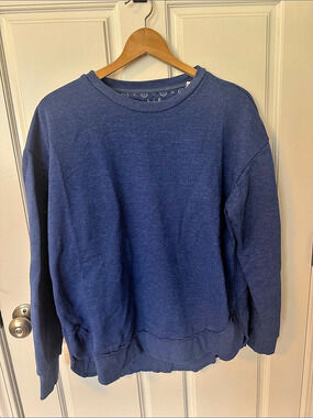 Pressbox Blue Crewneck Sweatshirt Size Large